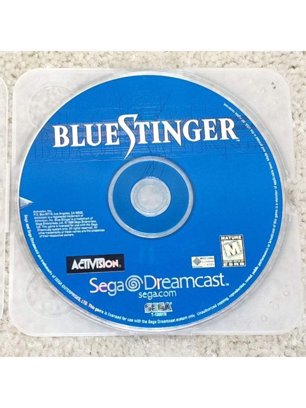Sega Dreamcast Blue Stinger Activision Survival Horror T-13001N / Tested Works